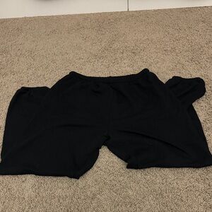 Black soft sweatpants